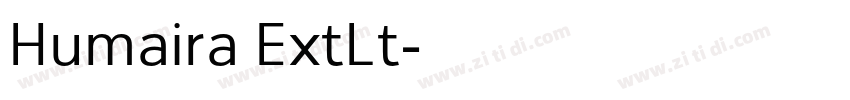 Humaira ExtLt字体转换